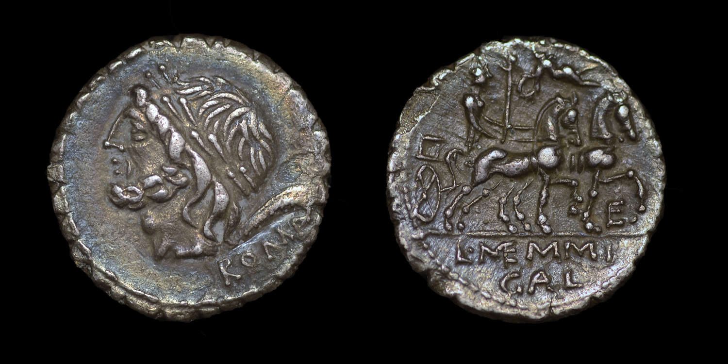 ROMAN REPUBLICAN COINAGE, L. MEMMIUS GALERIA, DENARIUS