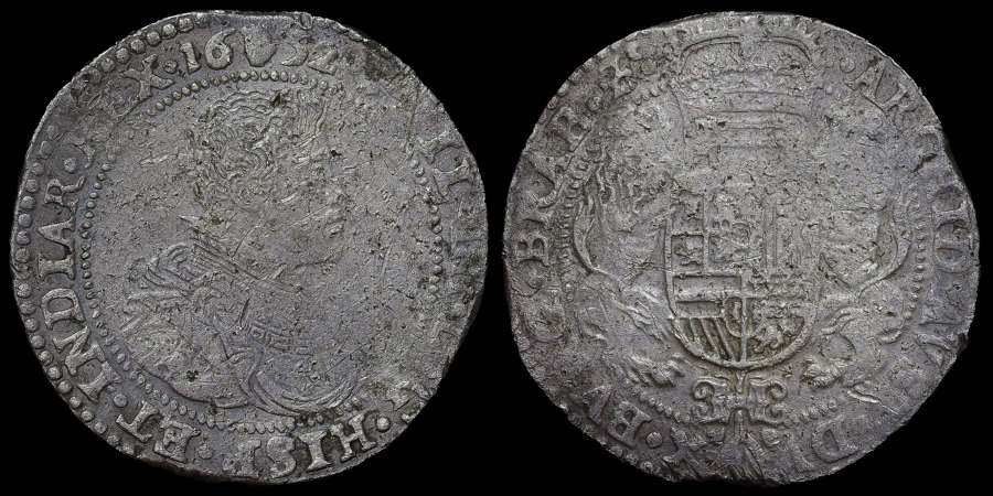 HOLLANDIA WRECK, 1652, PHILIP IV, ANTWERP 1 DUCATON