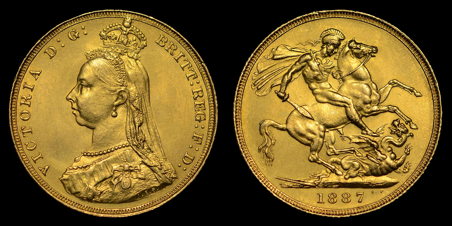 VICTORIA, 1887 GOLD SOVEREIGN