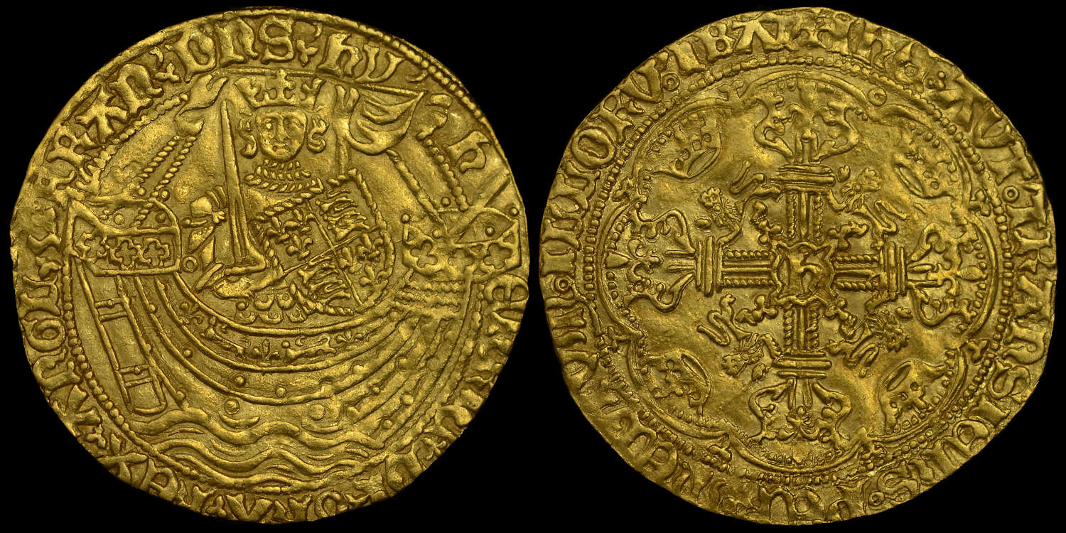 HENRY VI GOLD NOBLE, FLEMMISH ISSUE MS 62