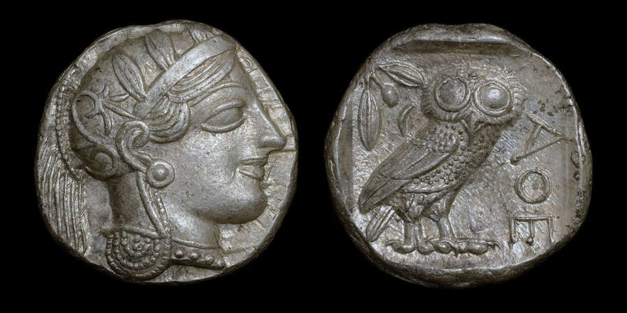 ATTICA, ATHENS, SILVER TETRADRACHM