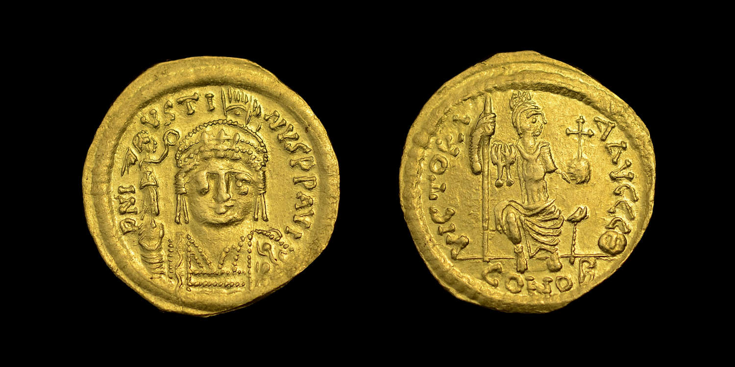 JUSTIN II, GOLD SOLIDUS
