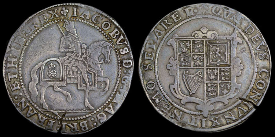 JAMES I SILVER CROWN, THIRD COINAGE