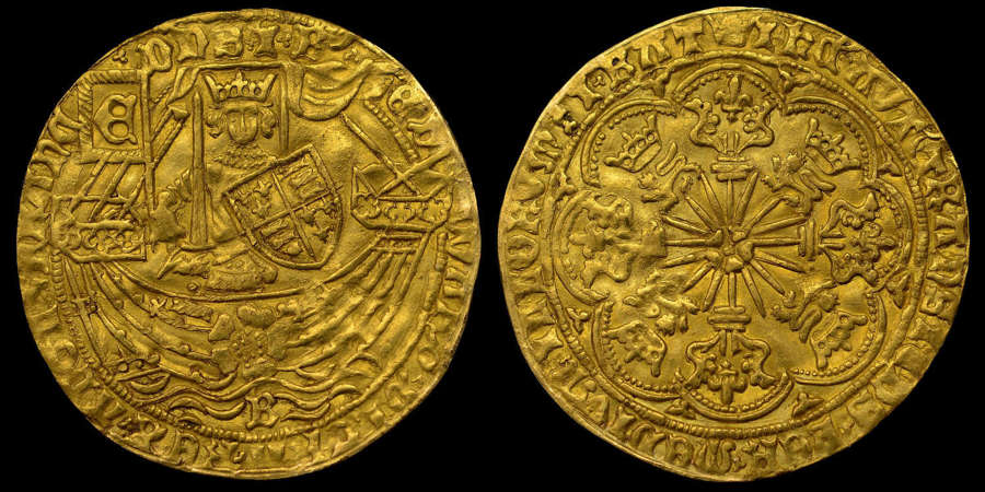 EDWARD IV GOLD RYAL 'ROSE NOBLE' BRISTOL MINT