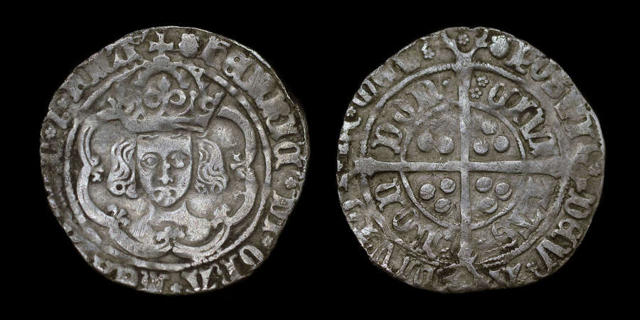 HENRY VII SILVER GROAT, CLASS IIIb MINT MARK ESCALLOP