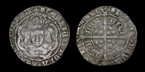 HENRY VII SILVER GROAT, CLASS IIIb MINT MARK ESCALLOP