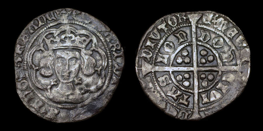 EDWARD IV SILVER GROAT OF LONDON, LIGHT COINAGE ISSUE