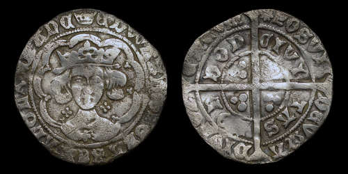 EDWARD IV SILVER GROAT OF LONDON, FIRST REIGN, LIGHT COINAGE ISSUE