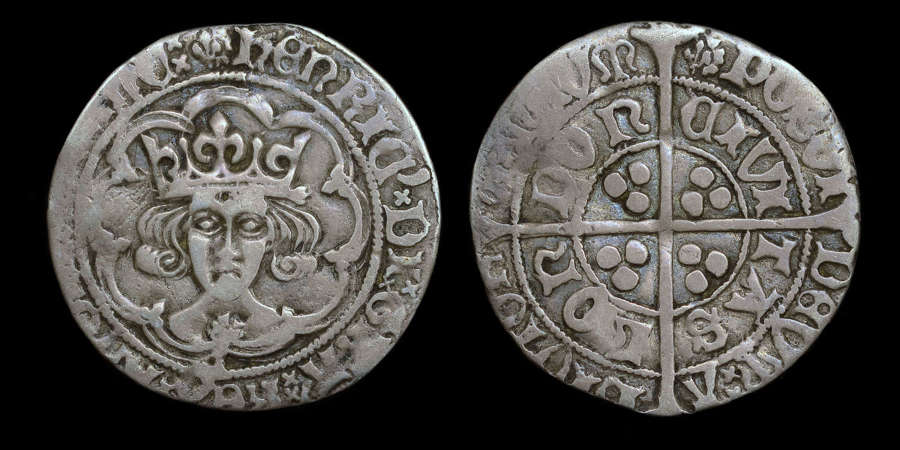 HENRY VII SILVER GROAT, FIRST ISSUE, CLASS I, ROSE ON BUST