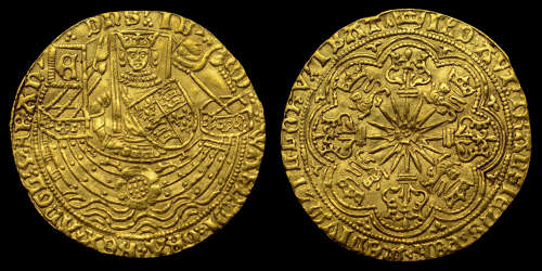 EDWARD IV GOLD RYAL, FLEMISH ISSUE