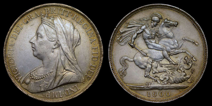 VICTORIA 1900 SILVER CROWN LXIV