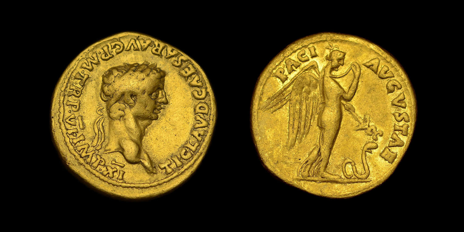 CLAUDIUS GOLD AUREUS, ROME MINT
