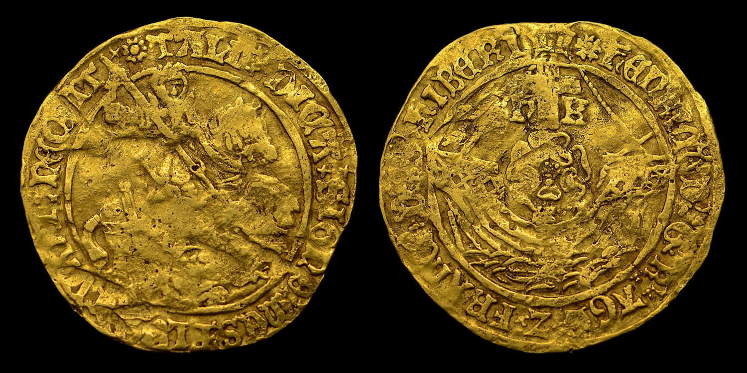 HENRY VIII, GOLD GEORGE NOBLE