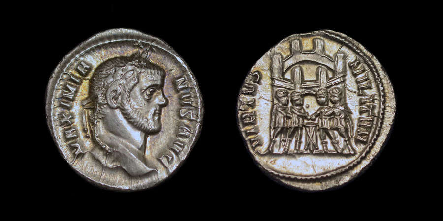 MAXIMIANUS HERCULIUS, SILVER ARGENTEUS