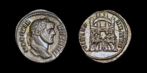 MAXIMIANUS HERCULIUS, SILVER ARGENTEUS