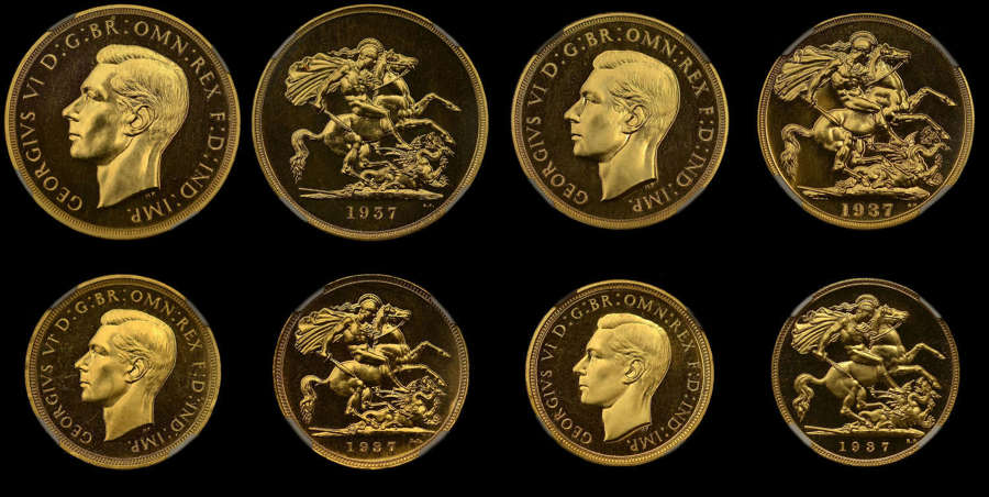 GEORGE VI, 1937 GOLD PROOF SET