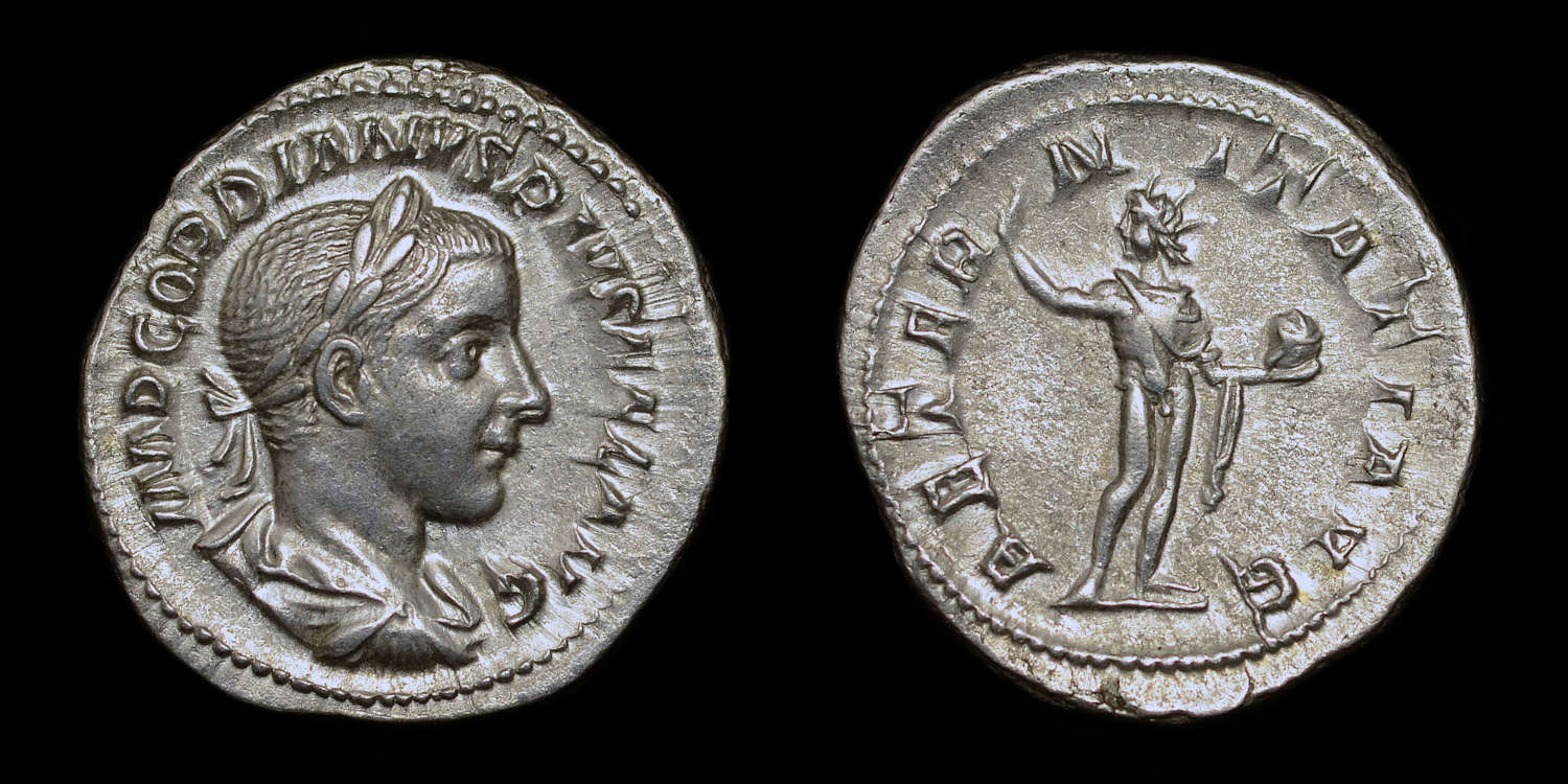 GORDIAN III, SILVER DENARIUS