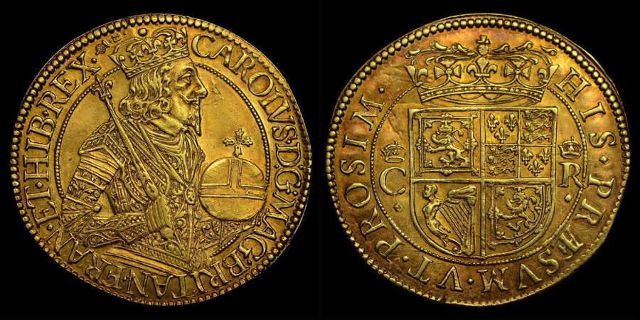 SCOTLAND, CHARLES I BRIOT&rsquo;S FINE-WORK GOLD UNIT, AU 58