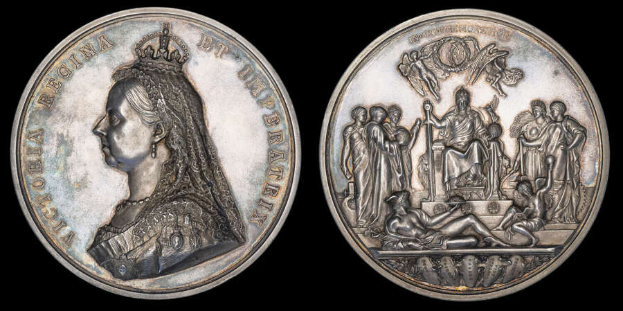 QUEEN VICTORIA, 1887 GOLDEN JUBILEE, LARGE SILVER MEDAL