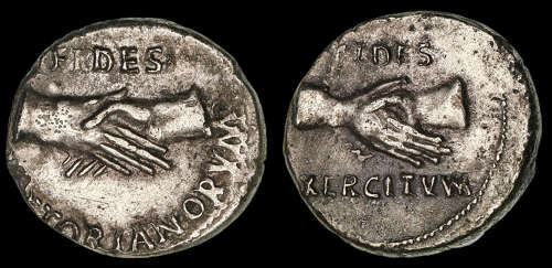 CIVIL WAR PERIOD, SILVER DENARIUS