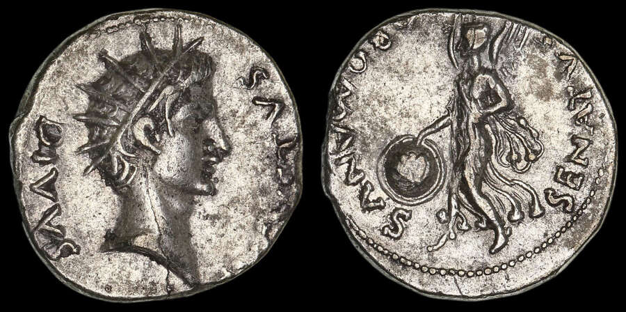 THE CIVIL WARS, REVOLT OF GALBA IN SPAIN, SILVER DENARIUS, TARRACO MINT, RARE