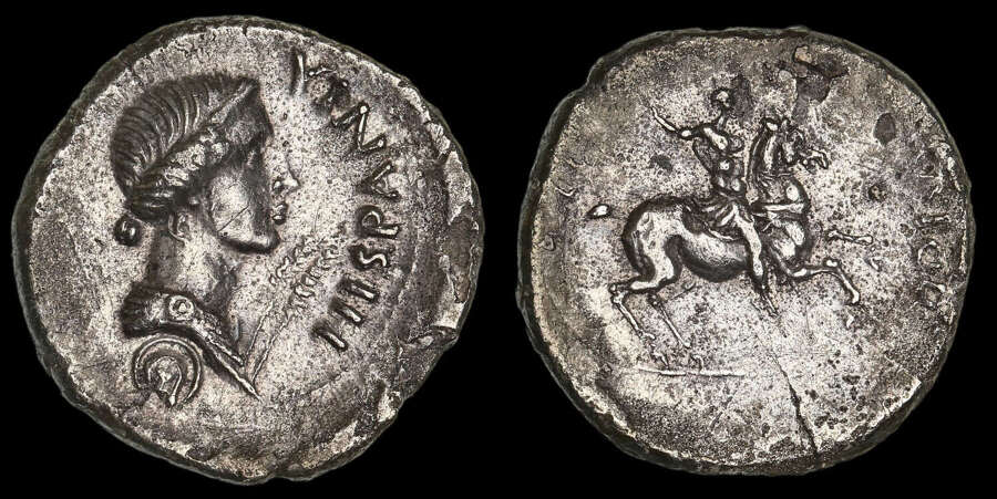 GALBA, SILVER DENARIUS, TARRACO MINT SPAIN