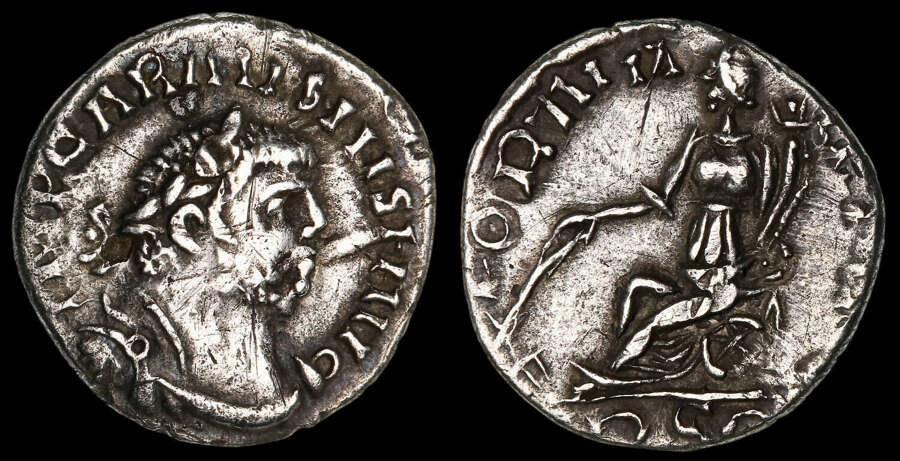 CARAUSIUS, SILVER DENARIUS