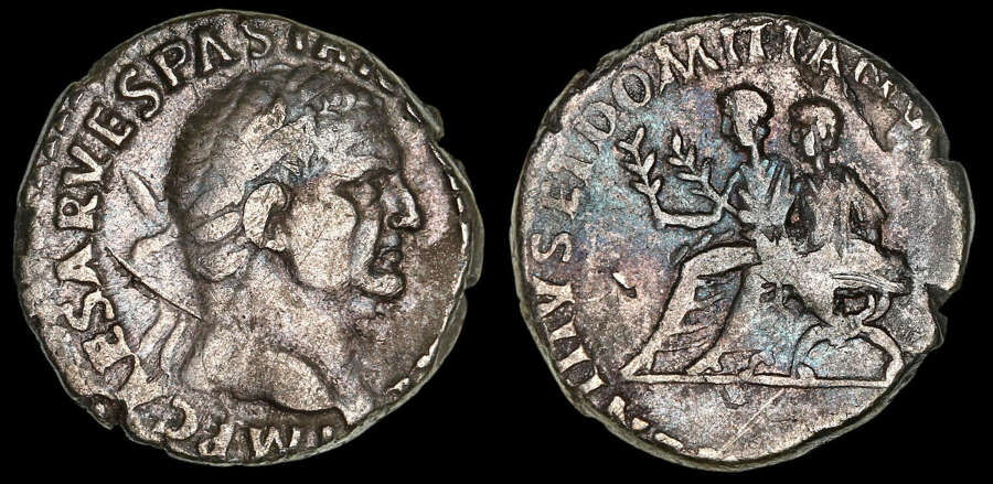 VESPASIAN, TITUS AND DOMITIAN, SILVER DENARIUS