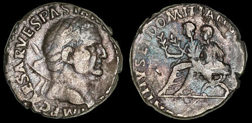 VESPASIAN, TITUS AND DOMITIAN, SILVER DENARIUS